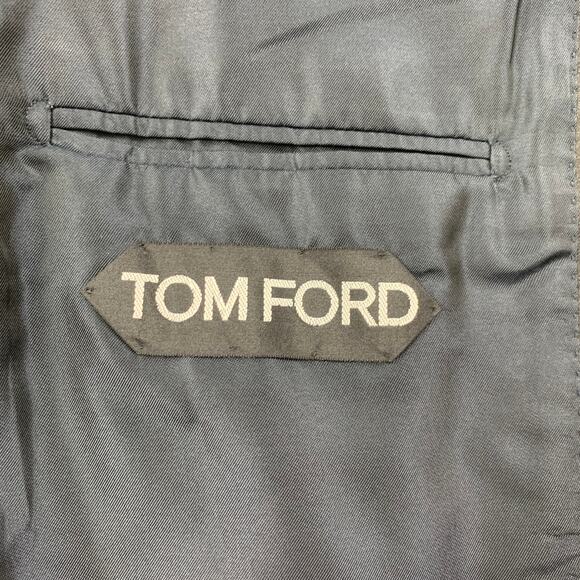 TOM FORD Size 34 Regular Multi-Color Black Paisley Viscose Sport Coat - Picture 8 of 9